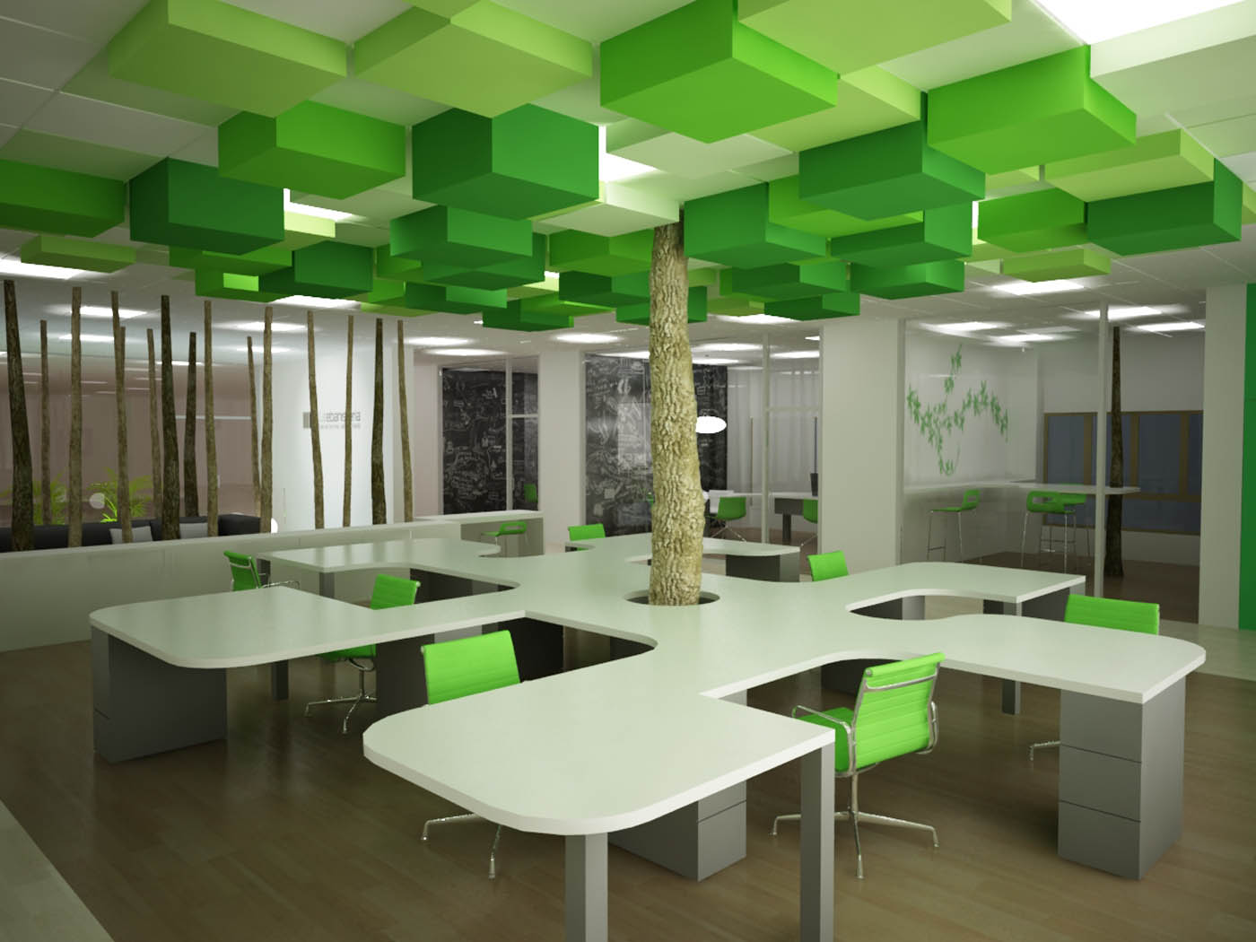 Zona operativa. Oficinas La Ebanistería